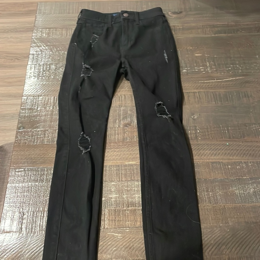 Hollister black skinny jeans